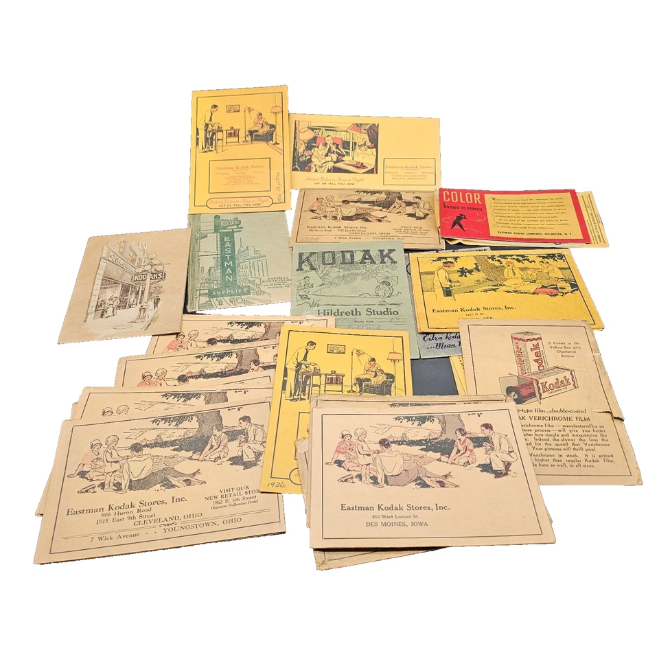 Sobres de película Kodak vintage sobres lote de 23 películas incluidas Foto 1 de 4