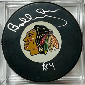 Bobby Orr autographed Chicago Blackhawks Souvenir Puck / GNR COA - Picture 1 of 4