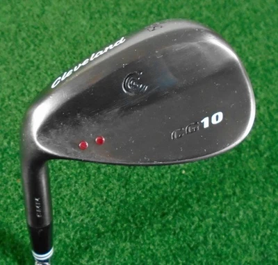 Great LEFTY Cleveland CG10 Black 56* Std Bounce Sand Wedge, TT DG Wedge Steel - Image 1 of 4