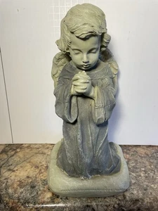 DESIGN TOSCANO "GOD'S LITTLE ANGEL" EU8918 PRAYING ANGEL CHERUB GARDEN STATUE - Picture 1 of 8