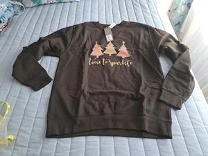 Lipsy At Next Ladies Christmas Sweatshirt Size M - Picture 1 of 7