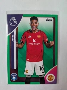 2025-26 Topps Premier League 211 Amad, Manchester United Green Parallel - Picture 1 of 3