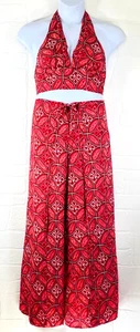 Thai Two Women's One size two piece fisherman pants beachwear cruise-wear set - Picture 1 of 11