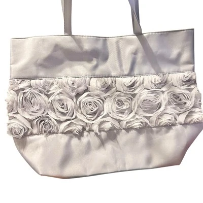 Sally’s Arcadia Beauty Labs Tote Large Floral Lavender Bag Dainty 14”x 17”x 5” - Image 1 of 4