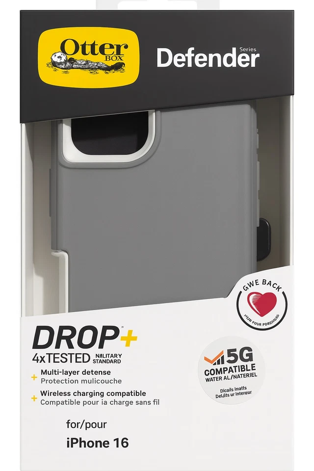 Capa à prova de choque OtterBox Defender Series Iphone 16 com proteção militar DROP+ - Imagem 1 de 1