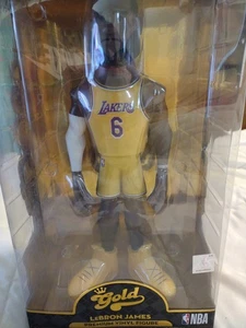 NBA Funko Gold LeBron James Premium Vinyl Figur 2021 Lizenziert NBA Official Neu - Bild 1 von 3