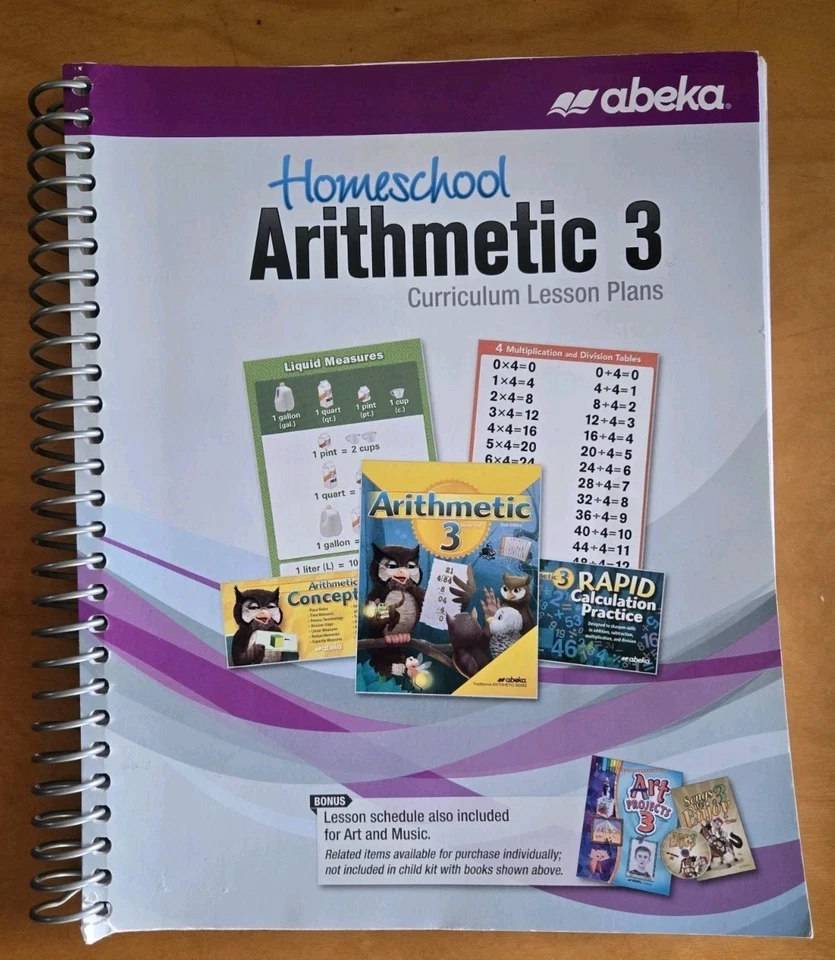 Abeka Arithmetic 3 Curriculum Lesson Plans - Image 1 of 1