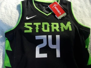 NWT Nike dri fit youth jersey, Strom, #24, Loyd, WNBA, S, $90, black - Picture 1 of 9