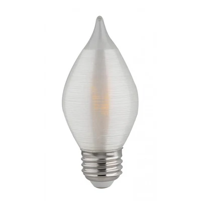 4 Watt C15 LED - Satin Spun - Clear - Medium base - 2700K - 300 Lumens - 120 Vol - Image 1 of 4