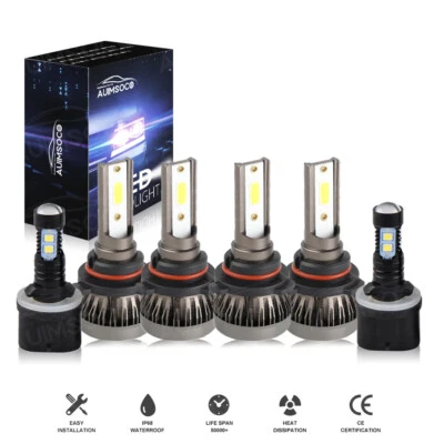 For Chevy Suburban 2000-2006 Tahoe 2001-2006 LED Lamps Fog Light Bulbs Kit - Image 1 of 4