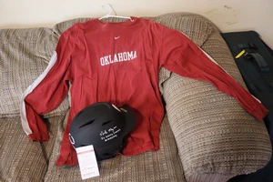 Oklahoma Sooners NATTY CHAMP #19 NICOLE MAY SOFTBALLHELM 2X NATTY CHAMPS - Bild 1 von 6