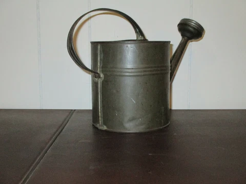 Vintage Small Childs Tin Watering Can Cover