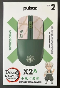 NEW Pulsar X2A Ambidextrous Demon Slayer Sanemi Limited Ed Wireless Gaming Mouse - Picture 1 of 8