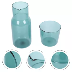 Bedside Water Water Glass Bottle Carafes Drinking Cup Glass Kettle - Picture 1 of 12