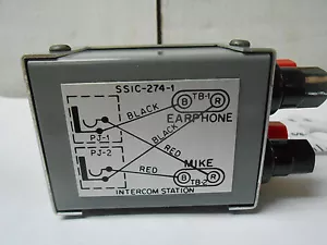 SSIC-274-1 MICROFONO/AURICOLARE/AURICOLARE SCATOLA DI PROVA NUOVA VECCHIA STOCK - Foto 1 di 3