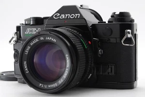 [MINT]Canon AE-1P Program 35mm Camera Black New FD 50mm f/1.4 From JAPAN - Picture 1 of 9