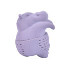 Silicone Hippo Shaped Tea Infuser Loose Strainer Herbal Spice Filter Floati3_ ny