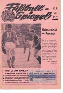 Cuaderno de programa de fútbol 64/65 RL Holstein Kiel - Arminia Hannover + Ticket - Imagen 1 de 1