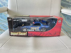 Juguetes Jada diecast raros coleccionables importación corredor Mazda RX-7 azul escala 1:18 - Imagen 1 de 7