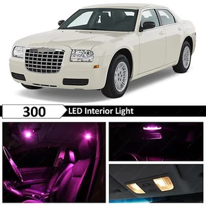 Kit de paquete de 14 luces LED interiores rosas Chrysler 300 2005-2010 - Imagen 1 de 7