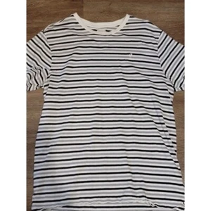 Hang Ten Striped T-Shirt Crew Neck Casual Top Cotton Blend Large - Picture 1 of 5