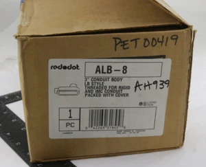 Red Dot ALB-8 3" Conduit Body w/Cover LB Style Threaded for Rigid and IMC - NEW - Picture 1 of 3