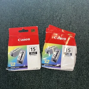 NEW Canon Pixma BCI-15 Black (BCI-15) Ink Black Total Of 3 Each Cartridges - Picture 1 of 2
