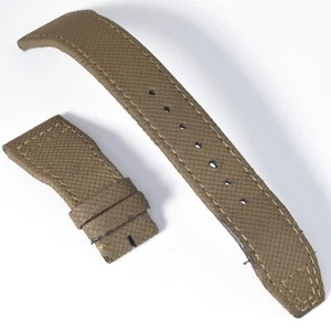 Authentic IWC Pilot’s Green Textile & Leather Mens Watch Strap 21mm – 18mm Wide - Picture 1 of 11