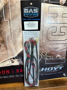 Gas Bowstrings Hoyt Alpha X 30 Red and Black Black Serving Black Speed Nocks - Picture 1 of 1