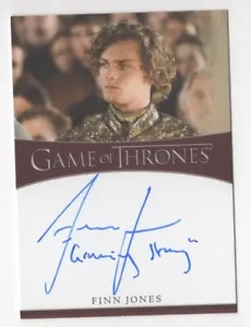Finn Jones as Loras Tyrell GAME OF THRONES Season 8 Inscription Autograph Card - Picture 1 of 2