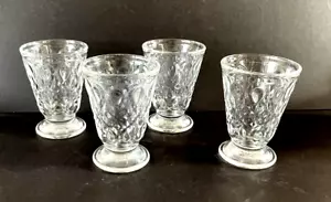 La Rochere Lyonnais 4.5” Clear Tumblers Footed Water Goblets 6 Oz Juice Glasses - Picture 1 of 7