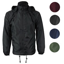 LAX Men's Premium Water Resistant Security Reversible Jacket With Removable Hood