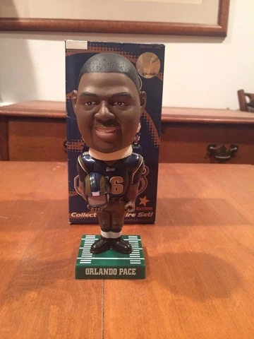 Orlando Pace St Louis Rams 2002 Bobblehead by Fotoball Sports NIB Hardees Cover