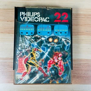 Cartucho de juego Philips Videopac 22 Space Monster 1980 vintage y manual - Imagen 1 de 11