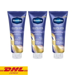 3x Vaseline Healthy Bright Gluta Hya Serum Burst Lotion Overnight Radiance 300ml - Picture 1 of 6