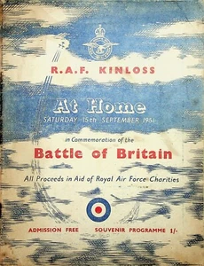 RAF Kinloss At Home Battle of Britain 1951 Programme Military Aircraft Planes - Picture 1 of 8