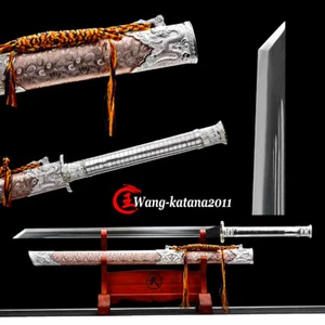 45" Pink Gold Broadsword 1095 Steel Sharp Chinese Tang Dao唐刀 Functional Sword - Picture 1 of 10