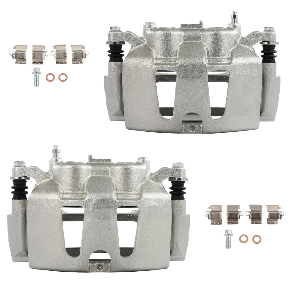Pair Front Brake Calipers For 2012 - 2020 DODGE GRAND CARAVAN w/ Bracket - Image 1 of 1