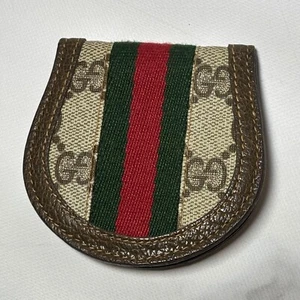 Cartera monedero vintage GUCCI línea jerez PVC cuero marrón - Imagen 1 de 12