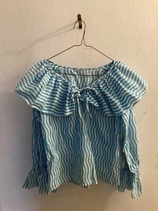 Saint Laurent Rive Gauche Damen-Rüschenbluse, Vintage, 1970er, Made in France - Bild 1 von 6