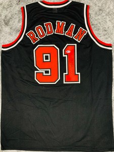 signed dennis rodman jersey