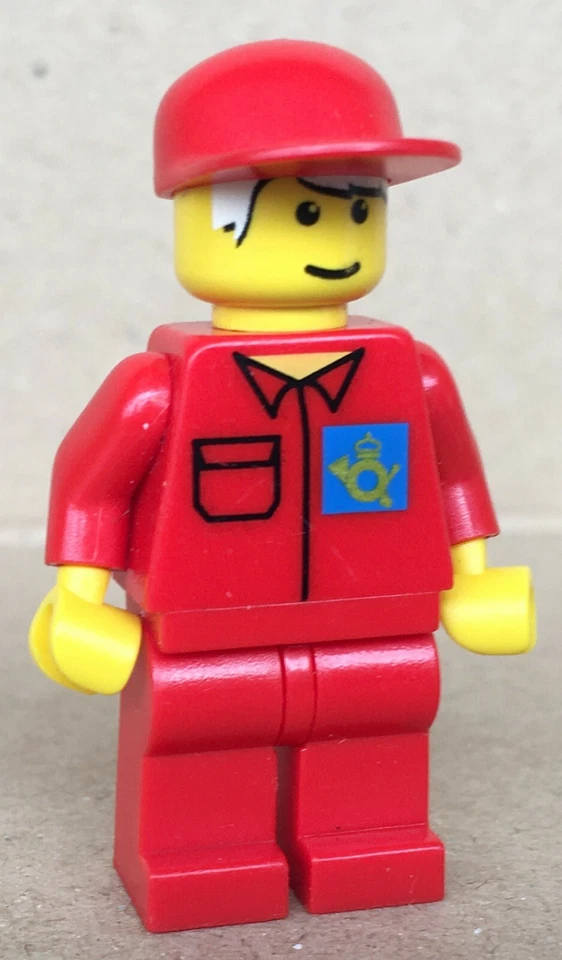 LEGO ®-Minifigur Town City Post Office Briefumschlag Zipper Set 6420 - post003 - Bild 1 von 2