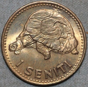 Tomga 1974 ~ BU Brass 1 Seniti ~ Taufa'ahau Tupou IV ~ 99 ¢ Tracked shipping - Picture 1 of 2