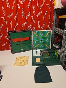Vintage Scrabble Deluxe Board Game with Electronic Timer MISSING X2 TILES - Picture 1 of 7