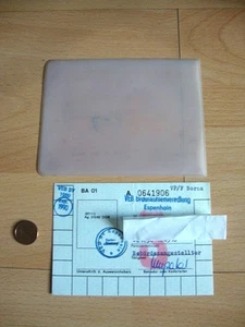 1 Werkausweis - Dauer Fahrkarte VEB Braunkohle Veredlung Espenhain von 1989 ,DDR - Bild 1 von 2