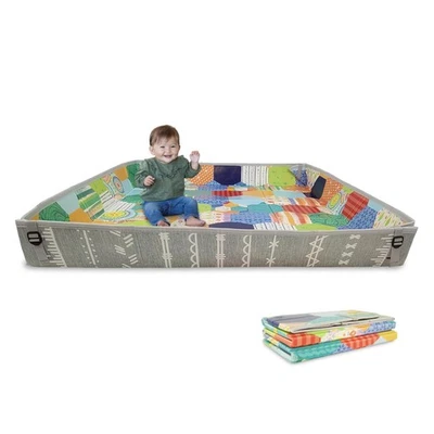 Infantino Foldable Soft Foam Play Mat, Baby Play Mat for Tummy Time  Floor - Image 1 of 4