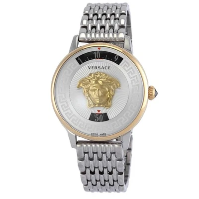 Reloj para mujer Versace Medusa Icon cuarzo esfera plateada VEZ200321 Foto 1 de 3