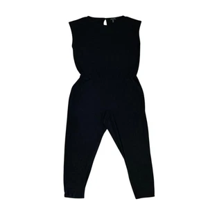 Mono jersey viscosa negro Eileen Fisher L minimalista viaje tranquilo lujo - Imagen 1 de 14