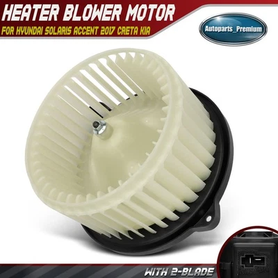 Motor soplador calentador HVAC con rueda para Hyundai Solaris Accent 2017 Creta Kia Rio Foto 1 de 4