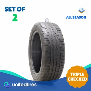 Set of (2) Used 235/55ZR19 Michelin Pilot Sport A/S 3 Plus 105Y - 7/32 (11QO4) - Picture 1 of 4